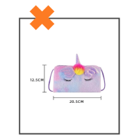Crossbody/ schoudertasje unicorn paars